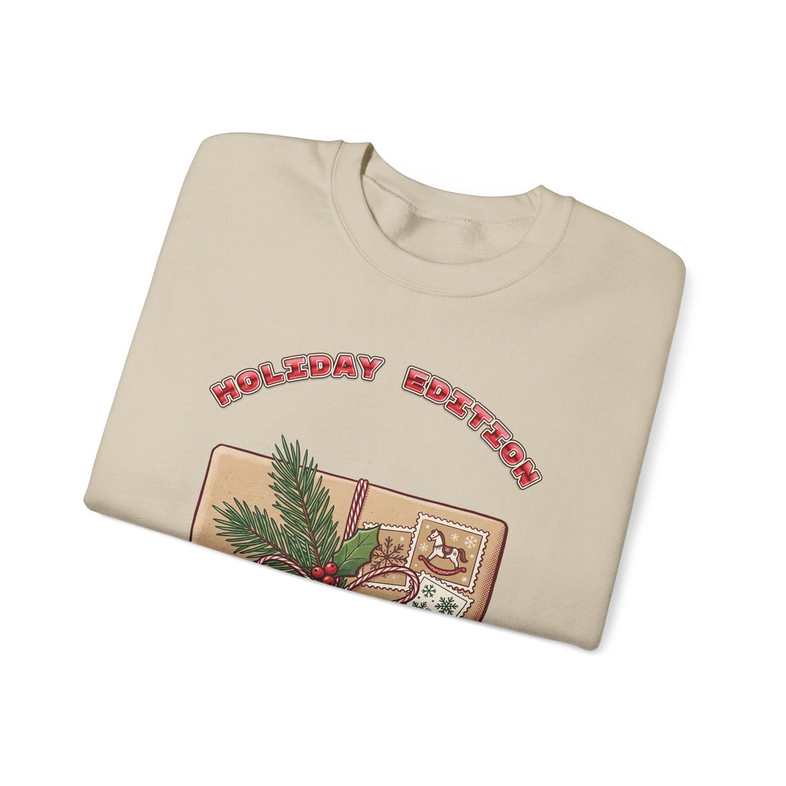 Holiday Edition Arriving 2027 pregnancy announcement Christmas sweatshirt by Inkida, view 12