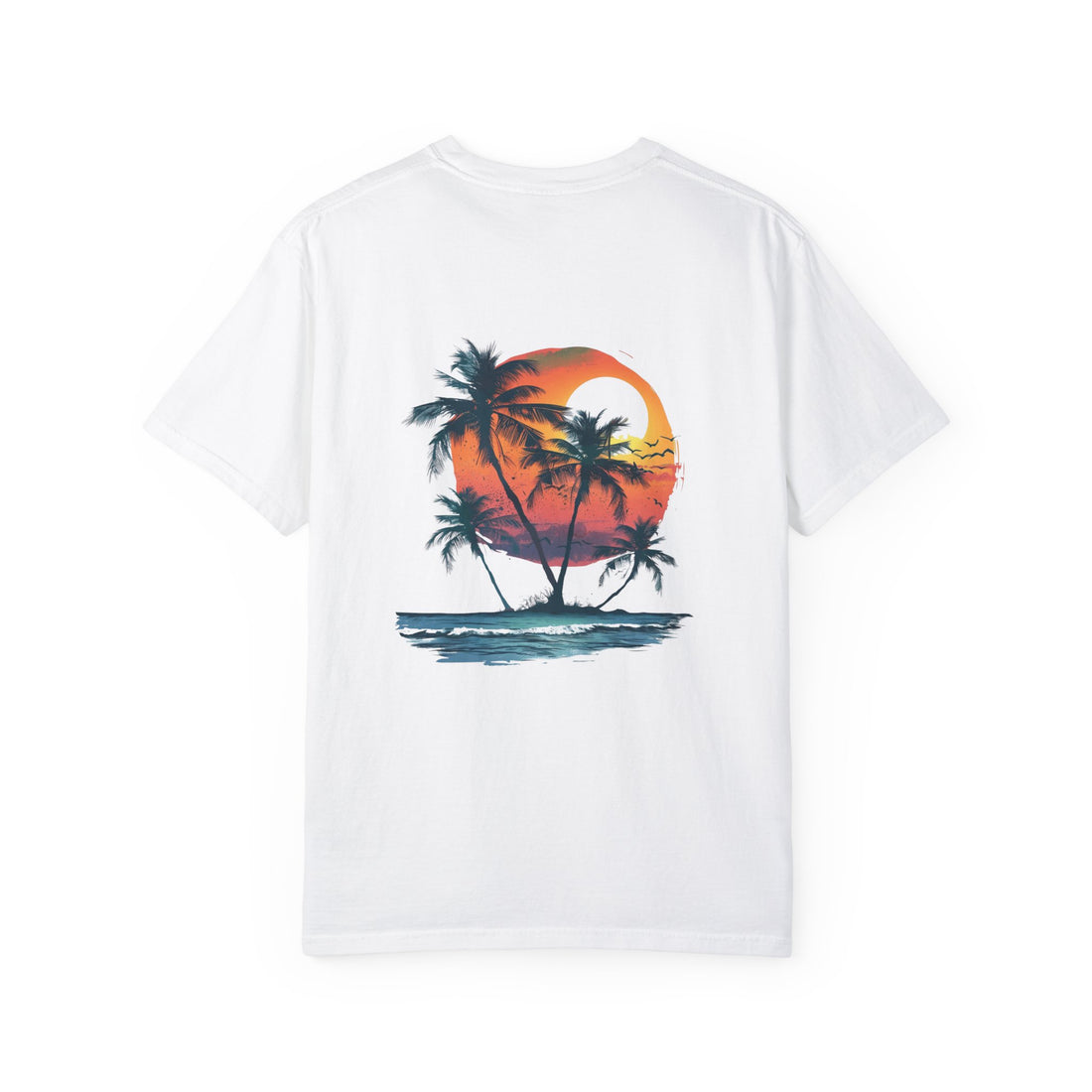 Hello Summer Sunset - Unisex Garment-Dyed T-shirt