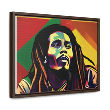 Colored Bob Marley Canvas Wraps, Horizontal Frame