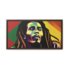 Colored Bob Marley Canvas Wraps, Horizontal Frame