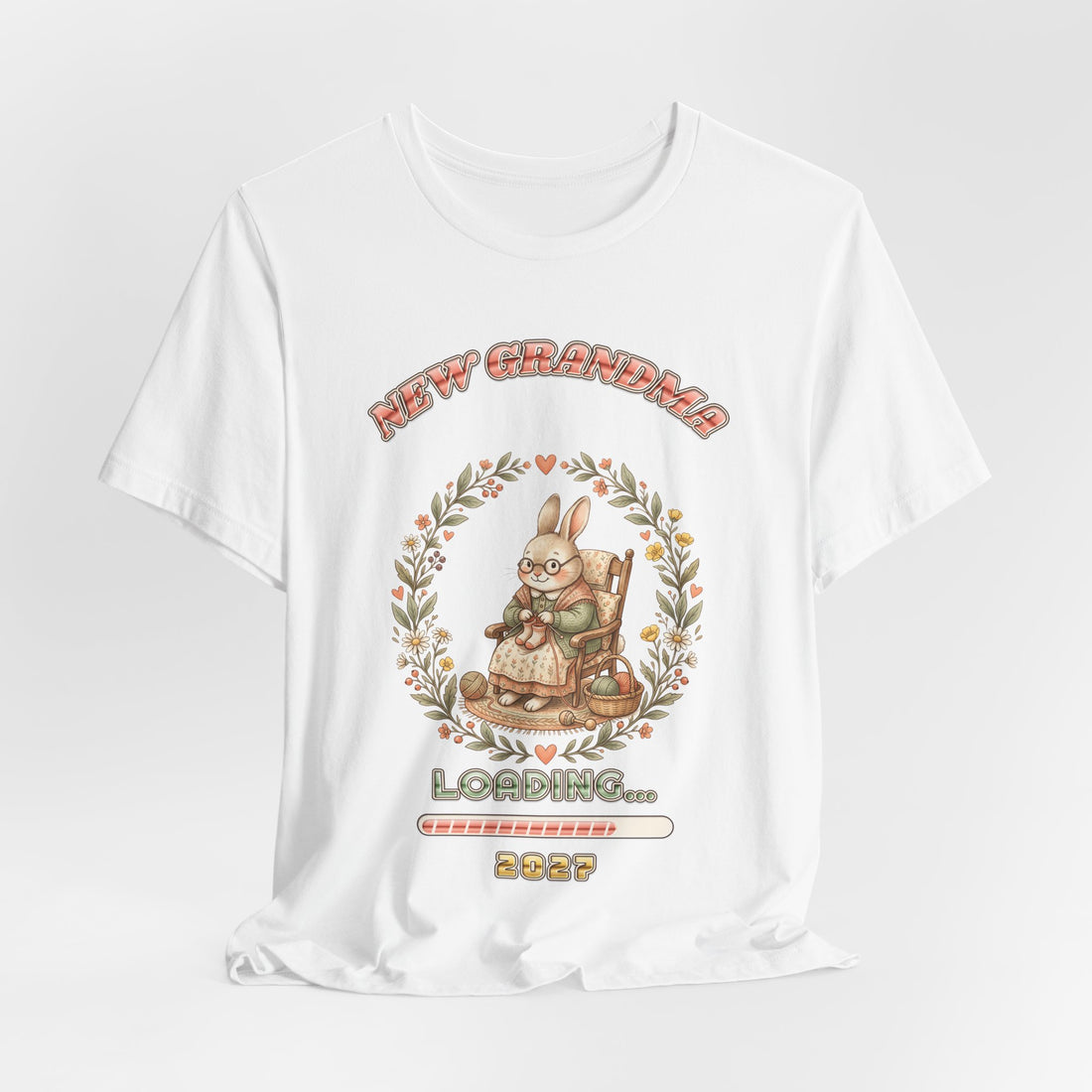 New Grandma Loading 2027 pregnancy announcement t-shirt by Inkida, view 7