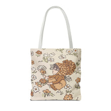 Vintage Girls Collecting Flowers Trending Tote Bag