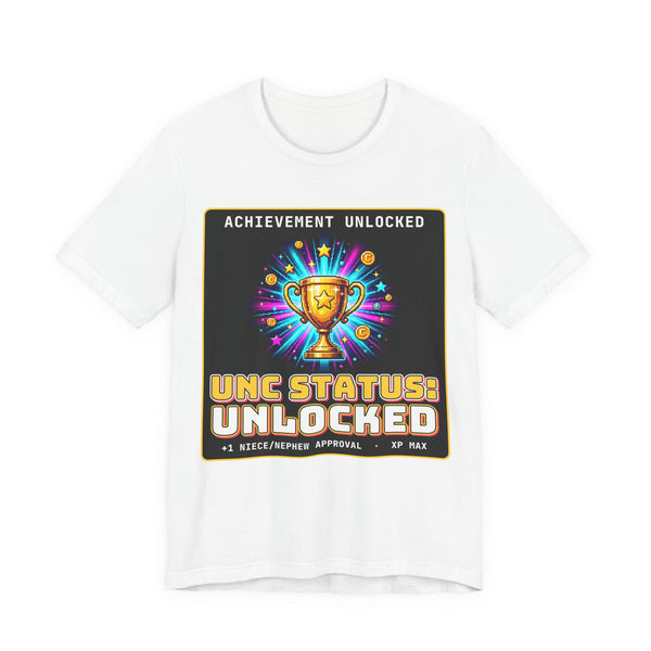 Unc Status Unlocked Funny Uncle T-Shirt, view 2