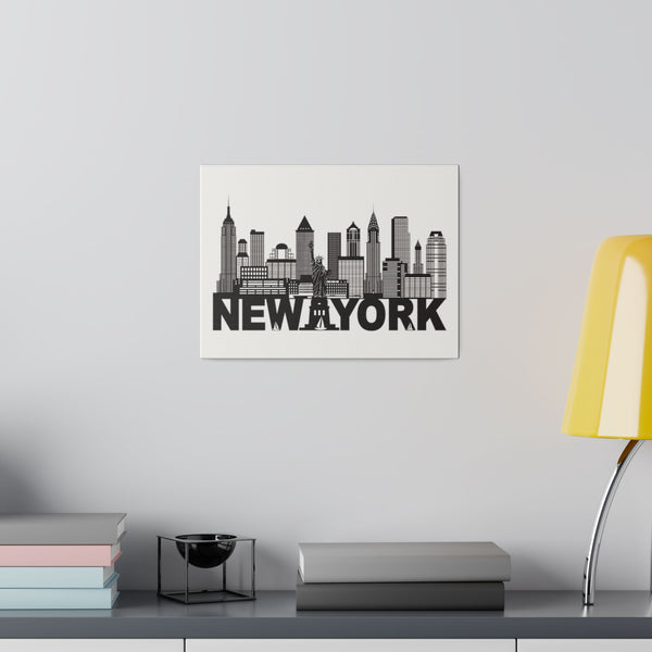 New York City Matte Canvas, Stretched, 0.75"