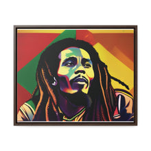 Colored Bob Marley Canvas Wraps, Horizontal Frame