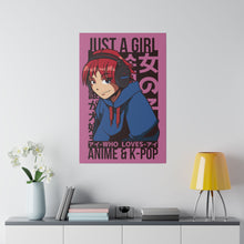 Just A Girl Who Loves Anime & KPOP - Matte Canvas, Stretched, 0.75