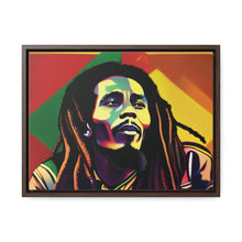 Colored Bob Marley Canvas Wraps, Horizontal Frame