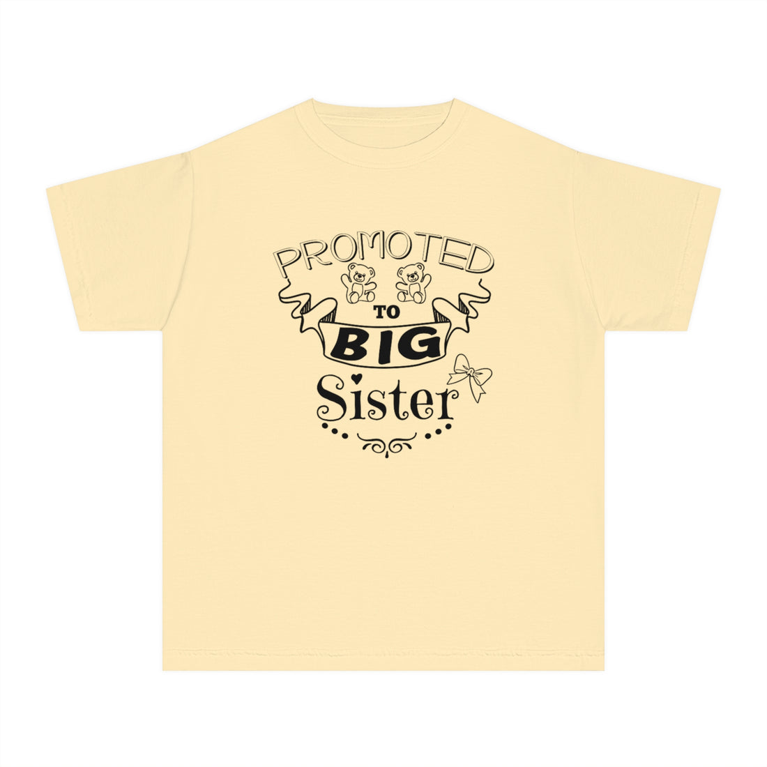 Promoted To Big Sister Youth Midweight Tee
