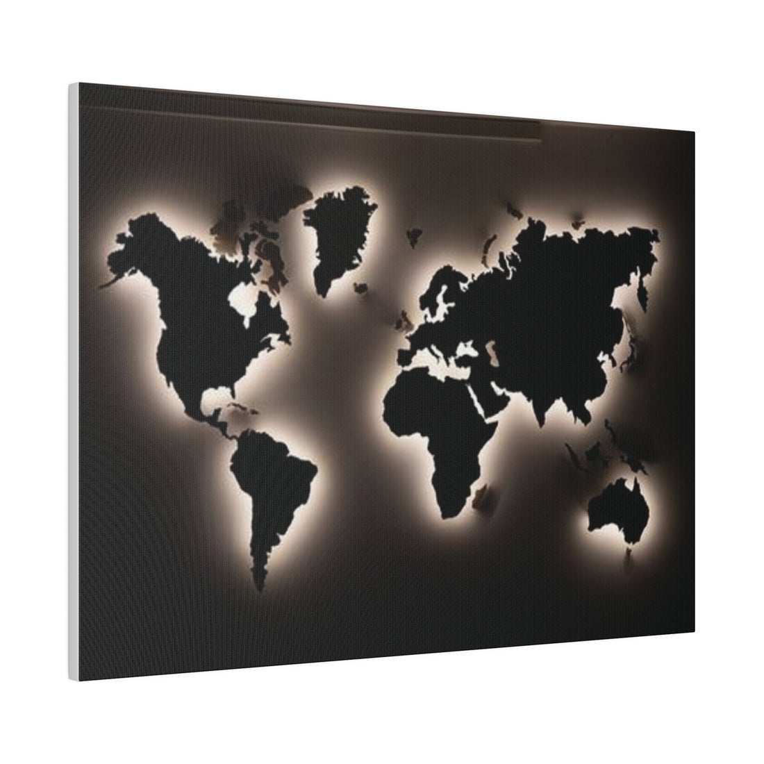 Motherboard map, World Map Matte Canvas, Stretched, 0.75"