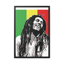 Portrait Bob Marley The Legend Matte Canvas W Black Frame