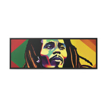 Colored Bob Marley Canvas Wraps, Horizontal Frame