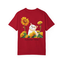 Summer Time - Sunshine Unisex Garment-Dyed T-shirt Love My Cat