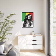 Portrait Bob Marley The Legend Matte Canvas W Black Frame