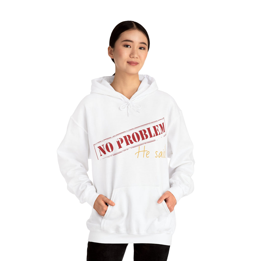 No Problem He Said Women's Heavy Blend™ Hooded Sweatshirt