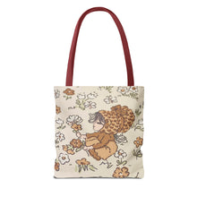 Vintage Girls Collecting Flowers Trending Tote Bag