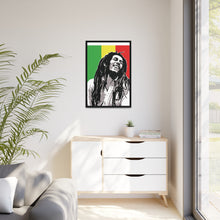 Portrait Bob Marley The Legend Matte Canvas W Black Frame