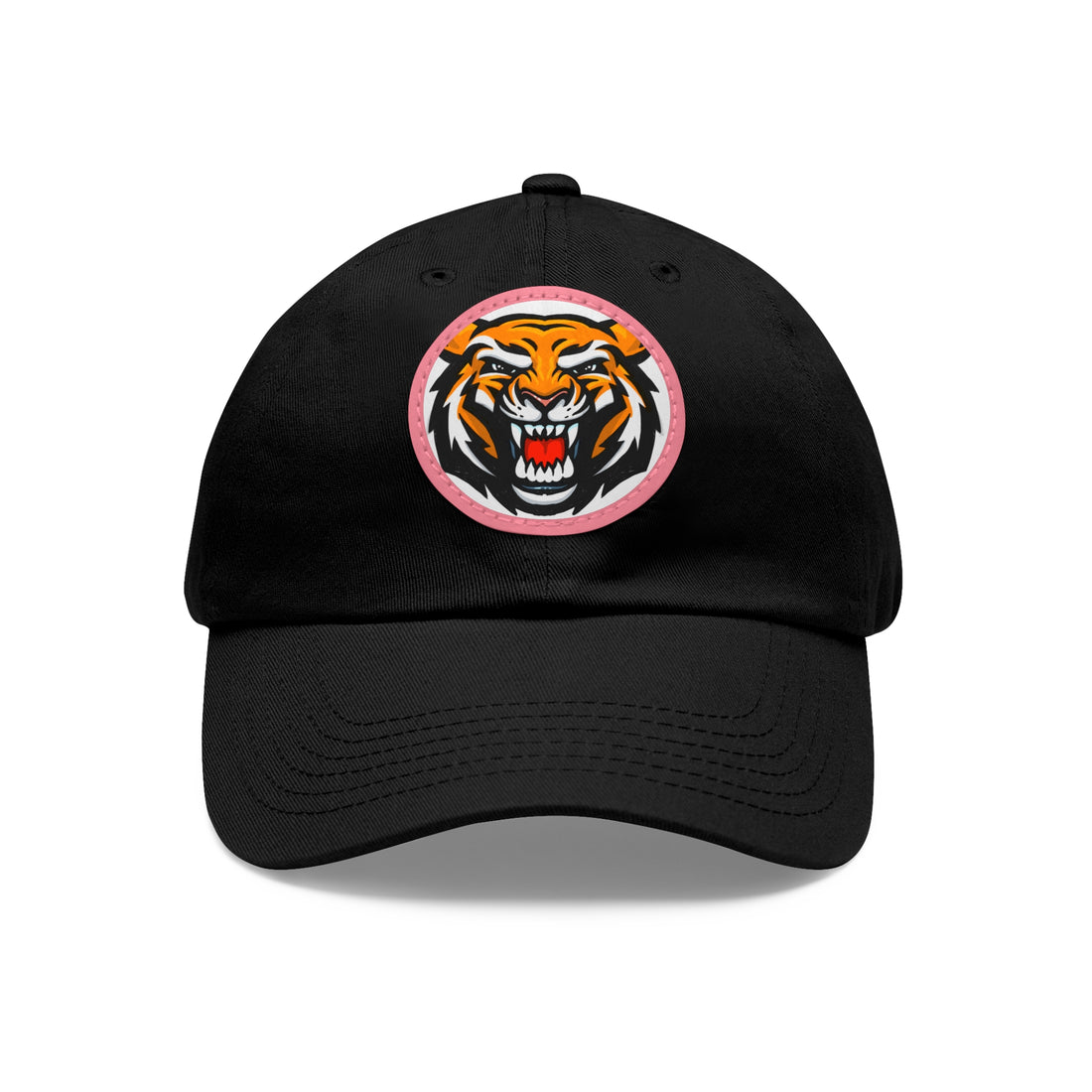 Tiger - Dad Hat with Leather Patch (Round)