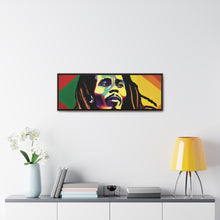 Colored Bob Marley Canvas Wraps, Horizontal Frame