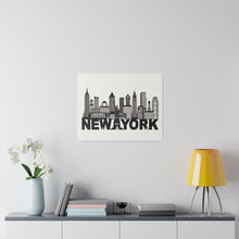 New York City Matte Canvas, Stretched, 0.75