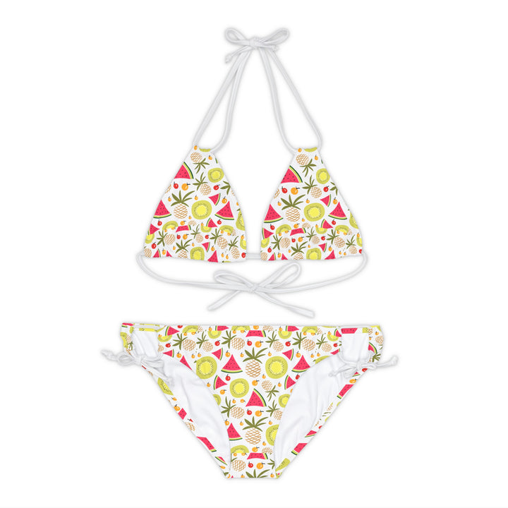 Summer Pattern Fruits Strappy Bikini Set