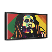 Colored Bob Marley Canvas Wraps, Horizontal Frame