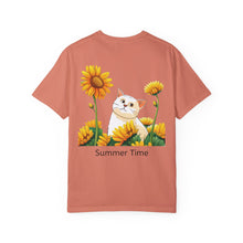 Summer Time - Sunshine Unisex Garment-Dyed T-shirt Love My Cat