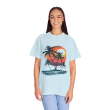 Summer Time - Sunshine Unisex Garment-Dyed T-shirt Love My Cat