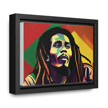 Colored Bob Marley Canvas Wraps, Horizontal Frame