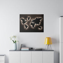 Motherboard map, World Map Matte Canvas, Stretched, 0.75