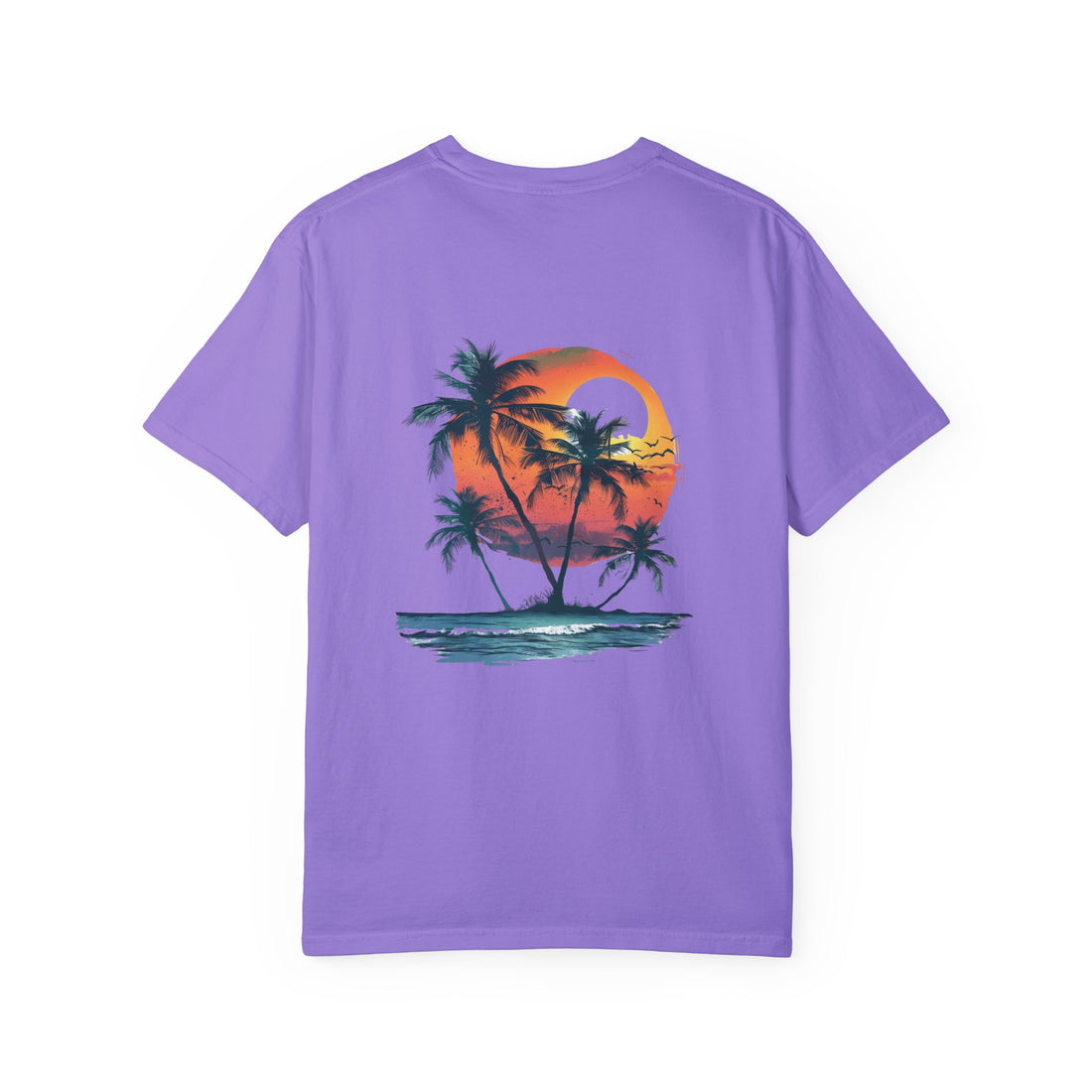 Hello Summer Sunset - Unisex Garment-Dyed T-shirt