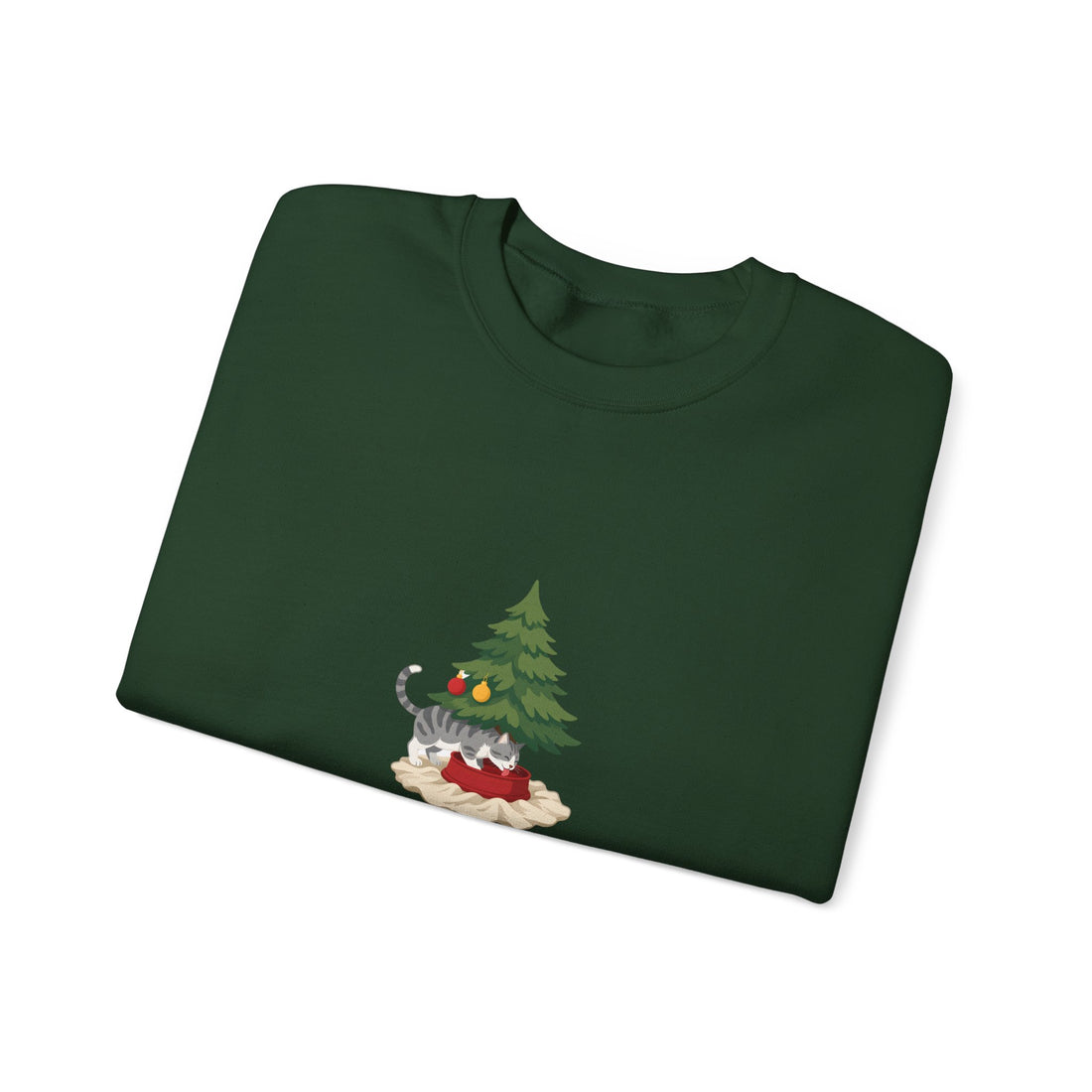 The Cat Drinks the Tree Water Sweatshirt