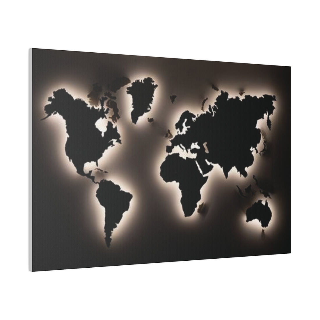 Motherboard map, World Map Matte Canvas, Stretched, 0.75"
