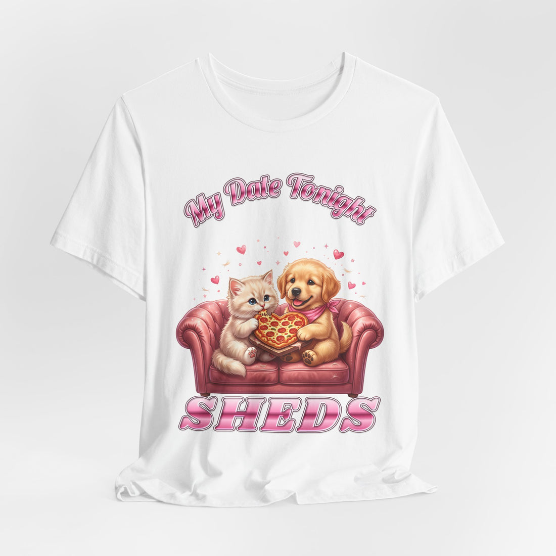 My Date Tonight Sheds funny cat and dog lover t-shirt by Inkida, view 7