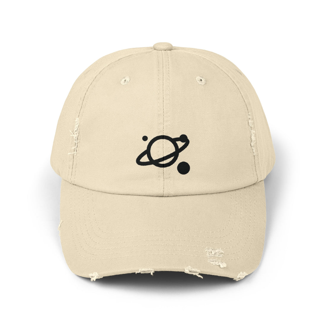 Unisex Distressed Saturn Cap