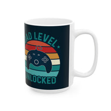 Dad Level Unlocked Ceramic Mug