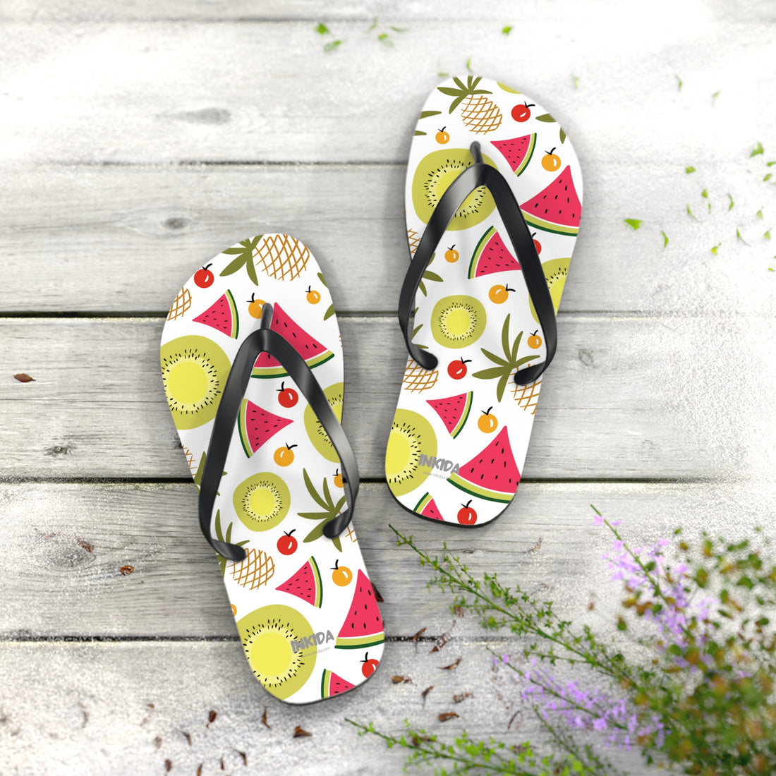 Summer Fruits Flip Flops