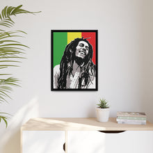 Portrait Bob Marley The Legend Matte Canvas W Black Frame