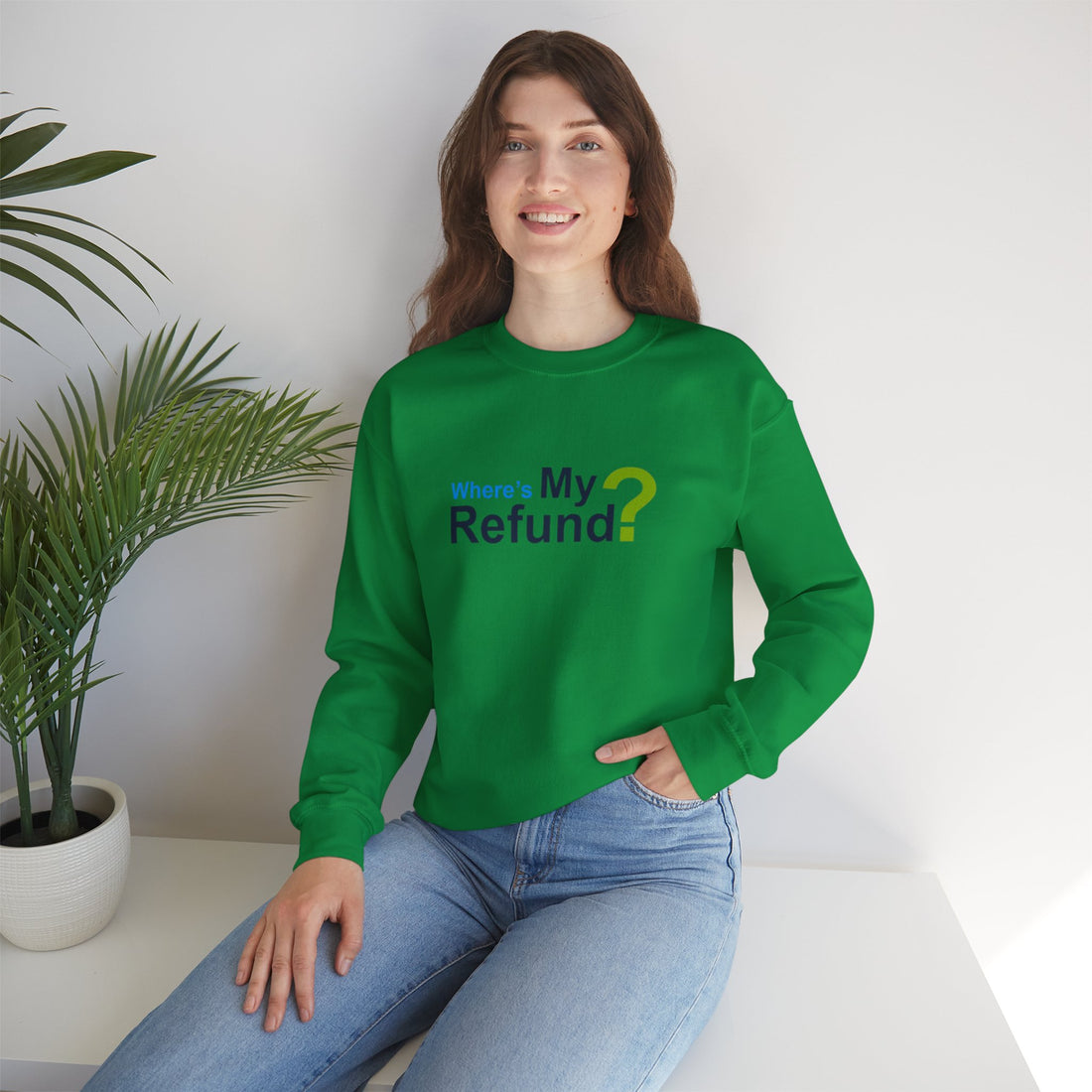Where's My Refund?? Unisex Heavy Blend™ Crewneck Sweatshirt