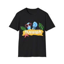 Hello Summer & Tiger in Back Unisex Softstyle T-Shirt