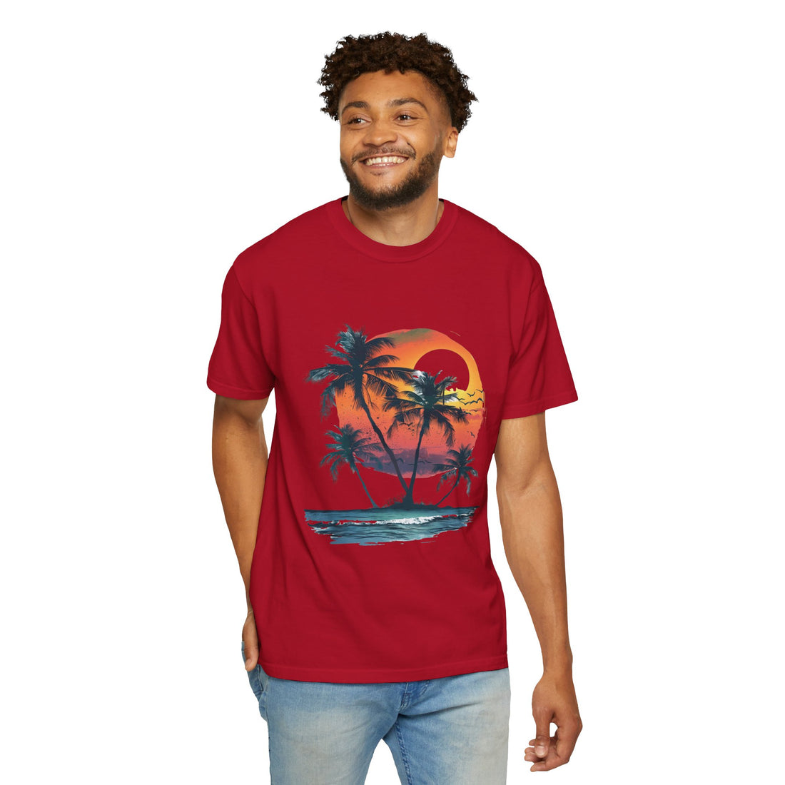 Summer Time - Sunshine Unisex Garment-Dyed T-shirt Love My Cat