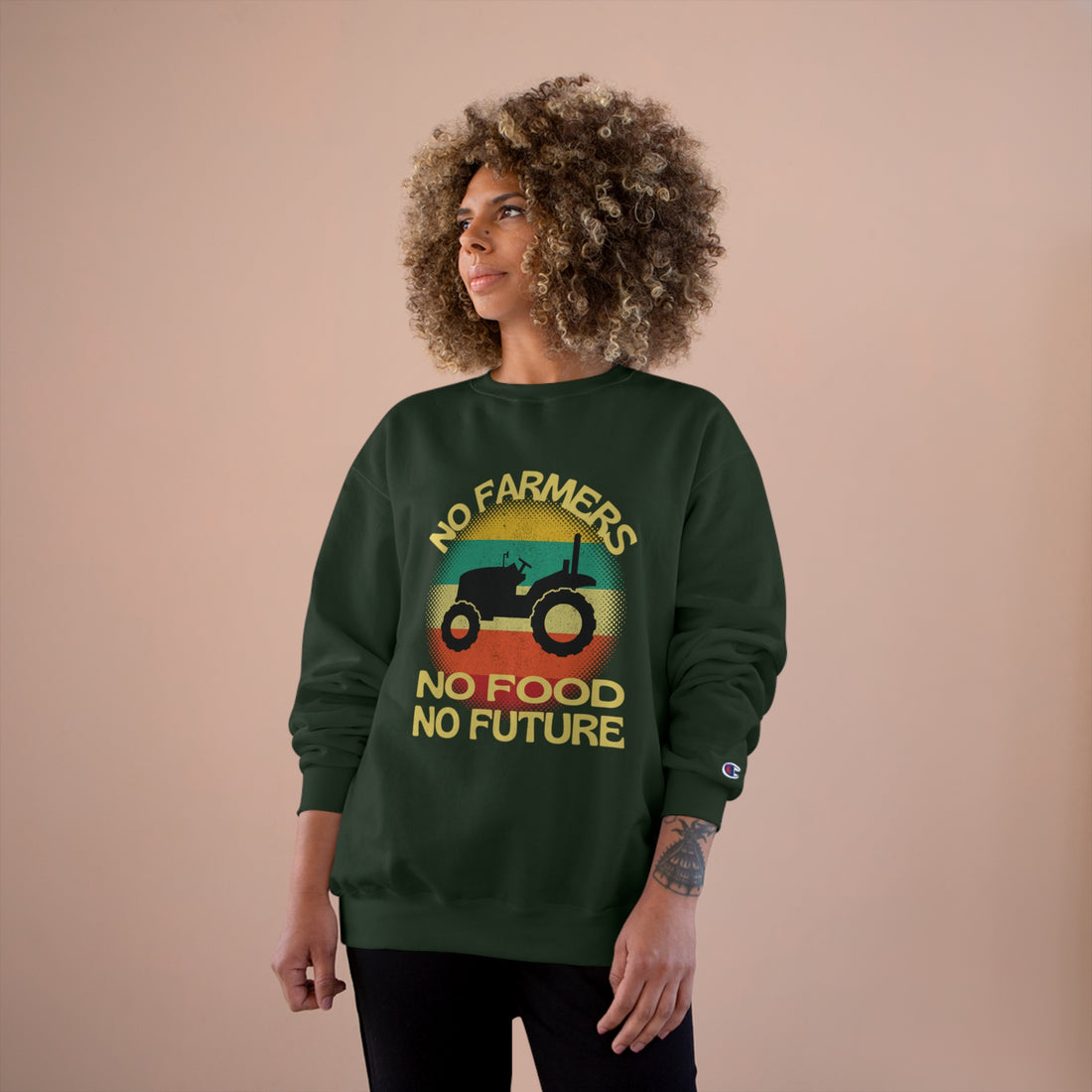 No Farmers No Food Champion Sweatshirt