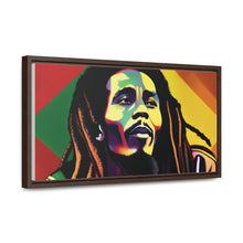 Colored Bob Marley Canvas Wraps, Horizontal Frame