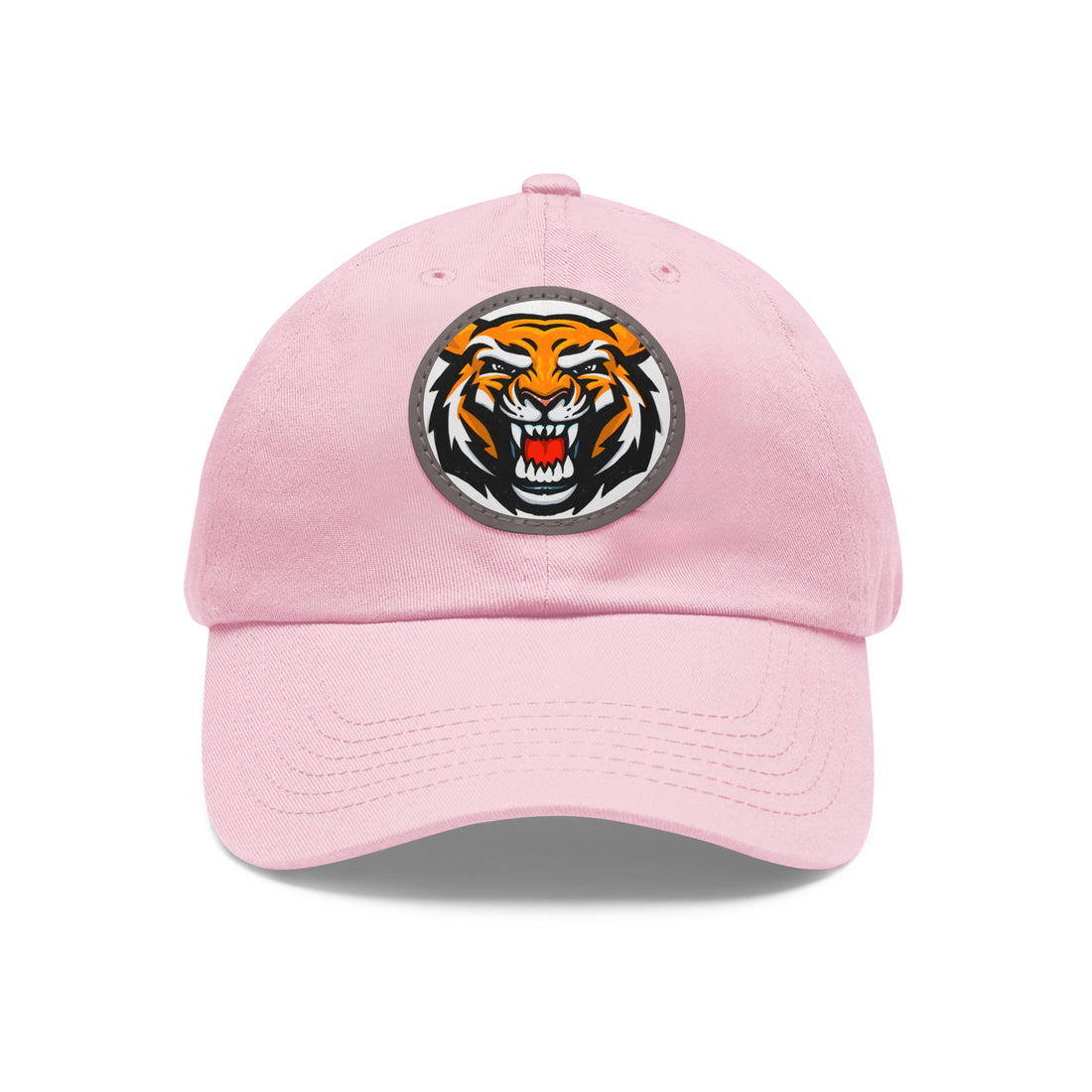 Tiger - Dad Hat with Leather Patch (Round)