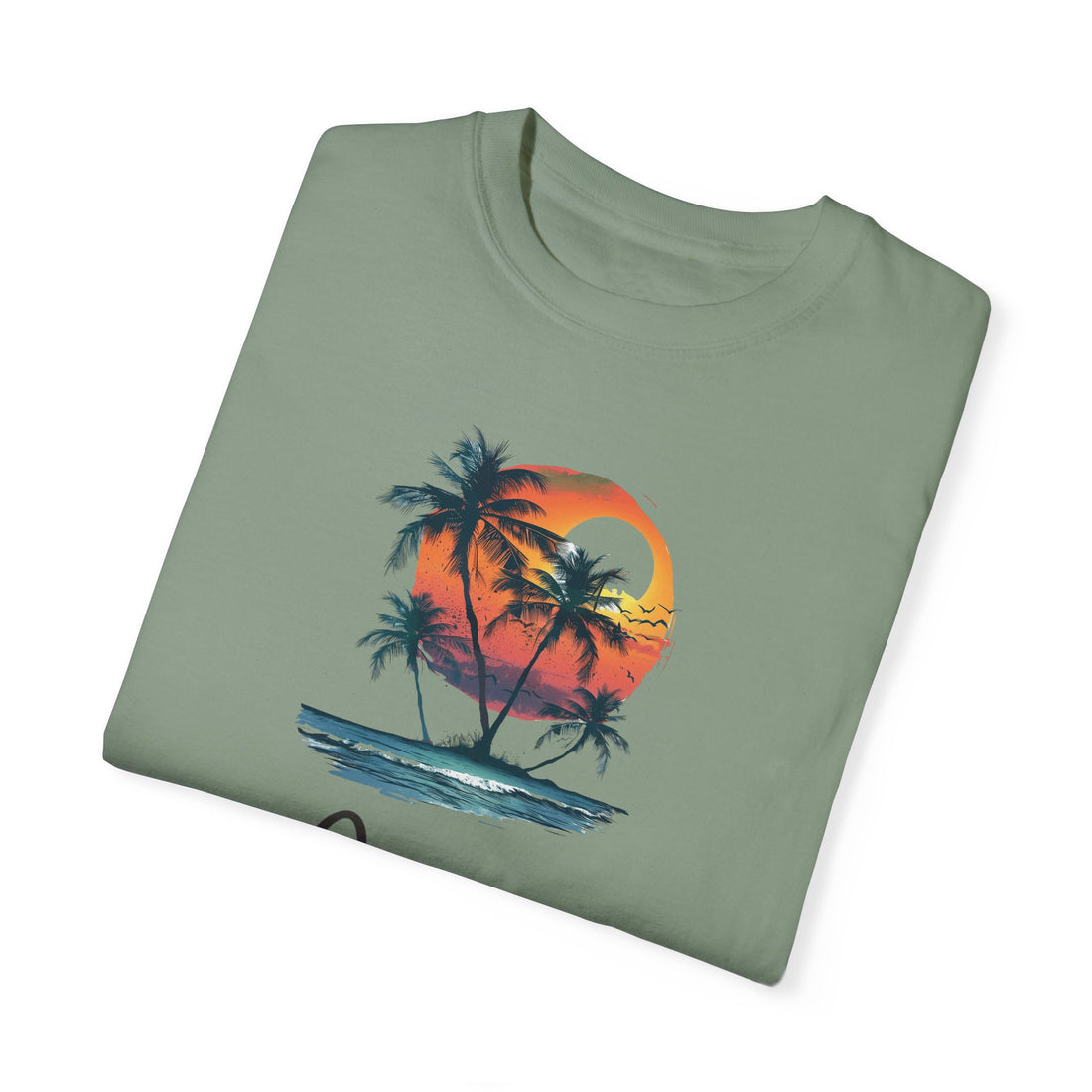 Hello Summer Sunset - Unisex Garment-Dyed T-shirt