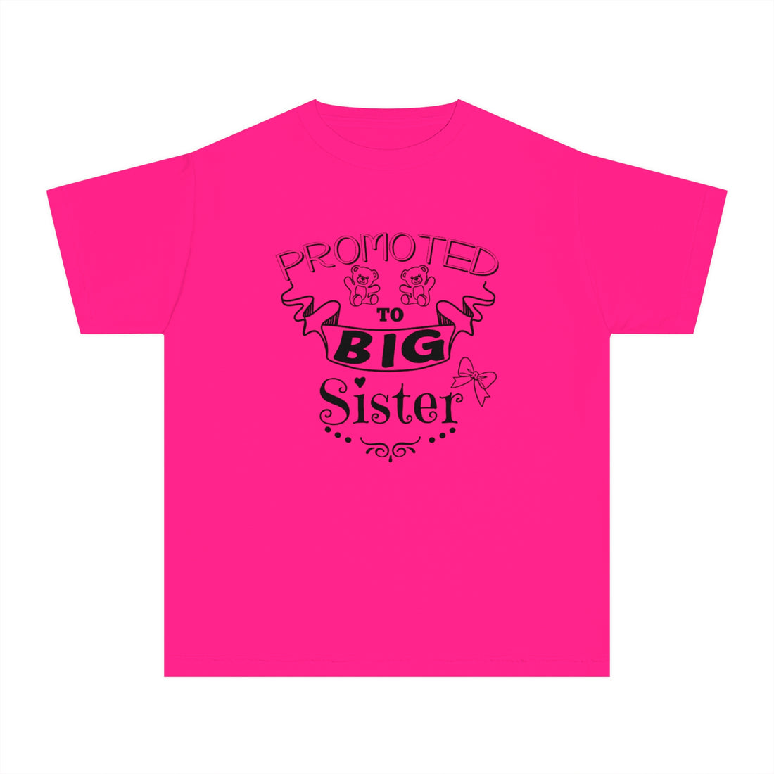 Promoted To Big Sister Youth Midweight Tee
