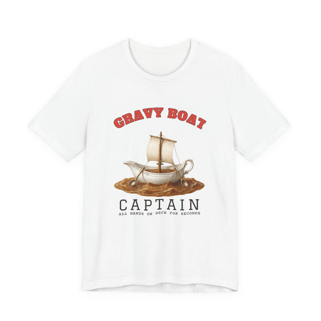 Gravy Boat Captain funny t-shirt by Inkida