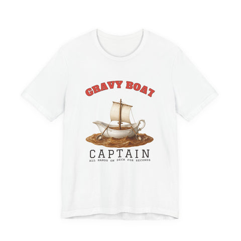 Gravy Boat Captain funny t-shirt by Inkida