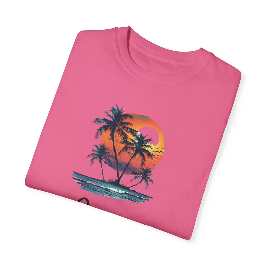 Hello Summer Sunset - Unisex Garment-Dyed T-shirt