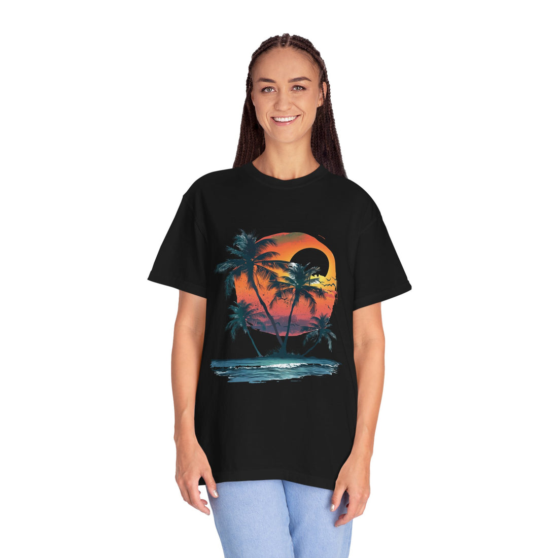 Summer Time - Sunshine Unisex Garment-Dyed T-shirt Love My Cat