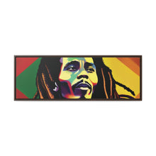 Colored Bob Marley Canvas Wraps, Horizontal Frame